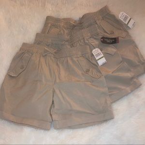 NWT 3 Nautica 14 Khaki School Uniform Shorts Lot